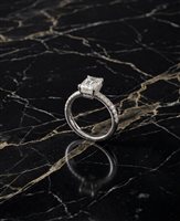 Ringe Dame in Weißgold Diamante AN RAD 0.90 CERT